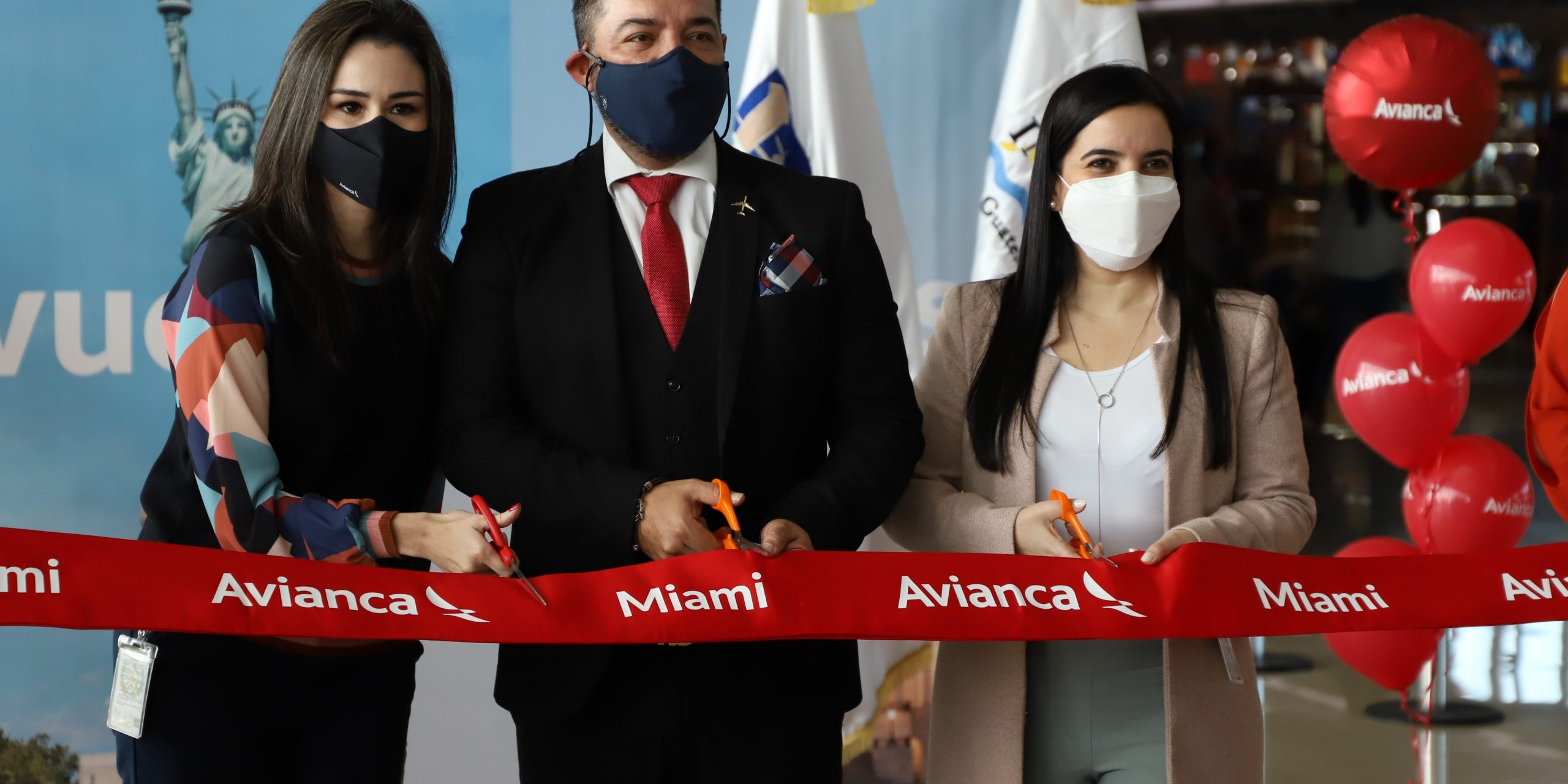 Inauguración vuelo Miami-Hiatemala Avianca13